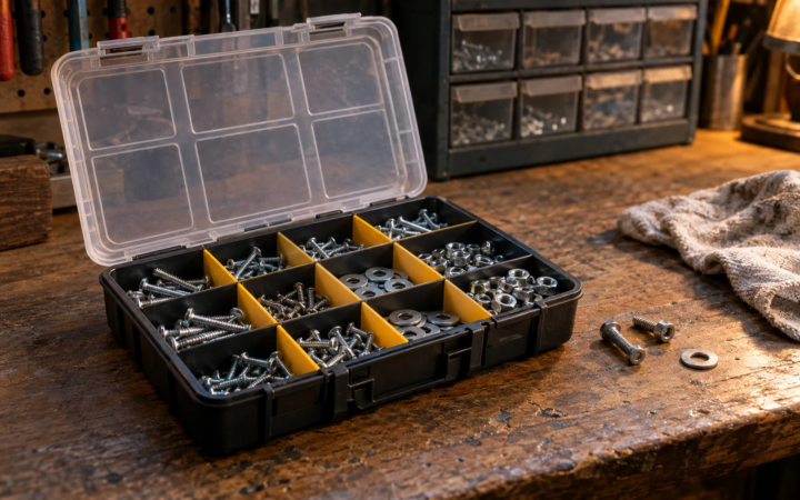 Small-Parts Storage: Drawer Cabinet or Portable Organizer?